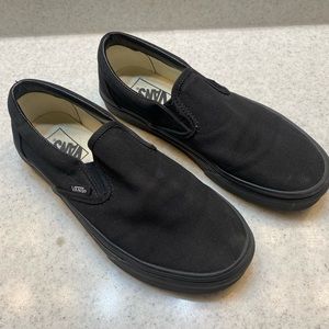 black slip on vans